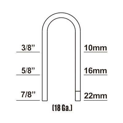 Image showing 8 th Freeman Pneumatic 18 ga., 7/8 in. Fencing Stapler with Belt Hook