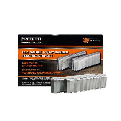 Freeman 1-9/16 in. Fencing Staples, 10.5 Gauge