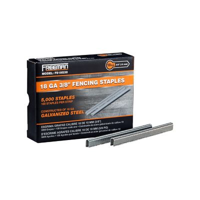 Freeman 3/8 in. Glue-Collated Barbed Fencing Staples, 18 Gauge