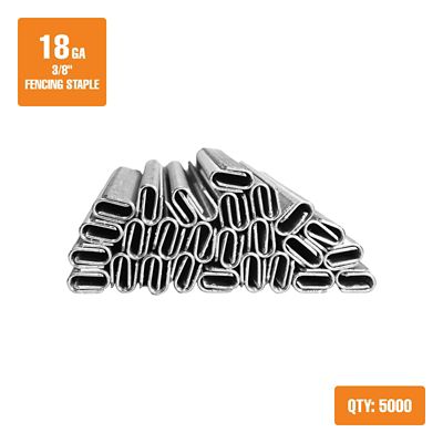 Image showing  3/8 in. Glue-Collated Barbed Fencing Staples, 18 ga.