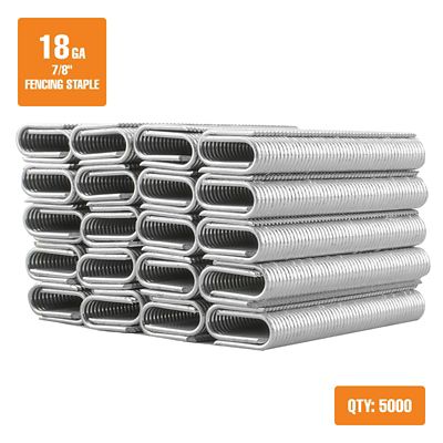 Image showing  7/8 in. Glue-Collated Barbed Fencing Staples, 18 Gauge