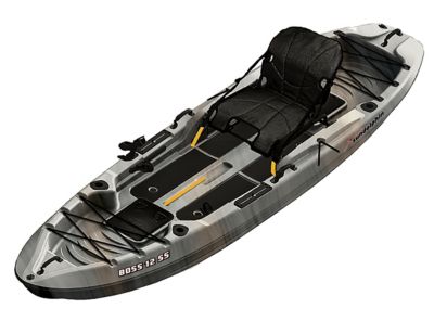 Sun Dolphin 12.3 ft. Boss 12 Sit-on-Top Fishing Kayak, Gray Swirl Kayak