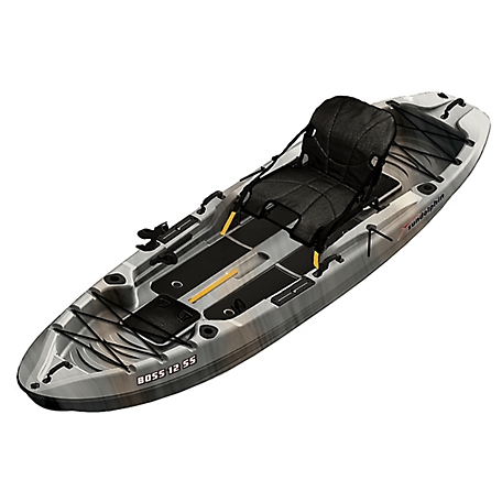 Sun Dolphin 12.3 ft. Boss 12 Sit-on-Top Fishing Kayak, Gray Swirl at  Tractor Supply Co.