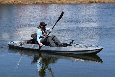 Image showing  12 ft. 3.5 in. Boss 12 Sit-On-Top Fishing Kayak, Gray Swirl