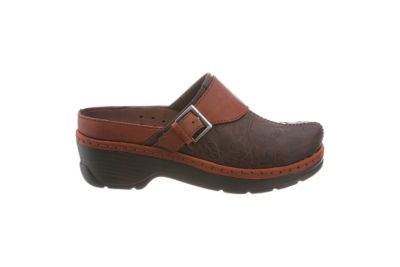 Image showing  Women's Austin Brown Flower Tool Fashion Clogs