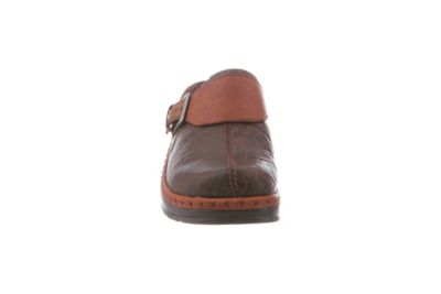 Image showing  Women's Austin Brown Flower Tool Fashion Clogs
