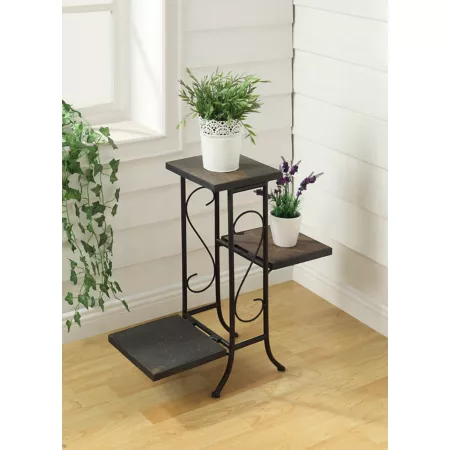 4D Concepts Metal Plant Stand Slate Plant Stands & Accessories