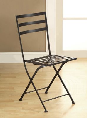 4D Concepts Metal Folding Patio Chair, 17-1/2 in.