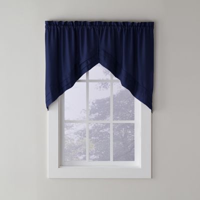 SKL Home Holden Swag Window Curtains, Navy, 1 Pair