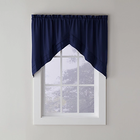 SKL Home Holden Swag Window Curtains, Navy, 1 Pair