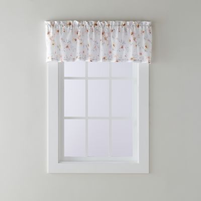 SKL Home Blushing Blooms Valance Curtains, Pink/Blue Flowers, 13 in. x 58 in.