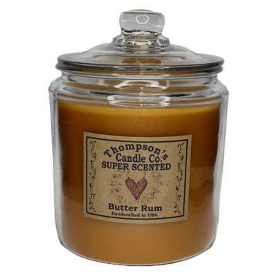 Thompson's Candle Butter Rum 64 oz. 3 Wick Heritage Jar Candle, BRHJ