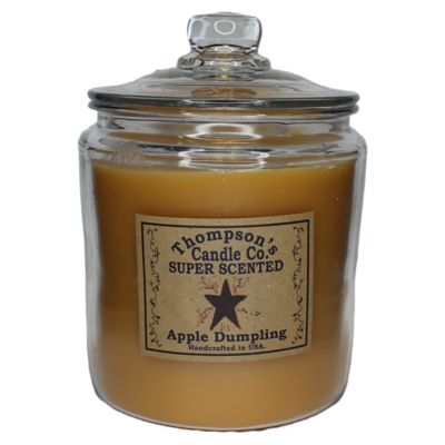 Thompson's Candle Co. Apple Dumpling Scented 3-Wick Heritage Jar Candle, 60 oz.