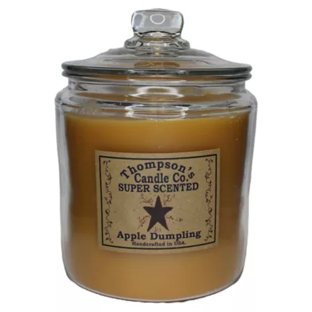 Thompson's Candle Co Heritage Apple Scented 3-Wick Jar Candle 60 oz. Candles & Votives