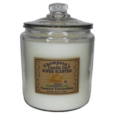 Thompson's Candle Co. Country Clothesline Super Scented 3-Wick Heritage Candle, 60 oz.