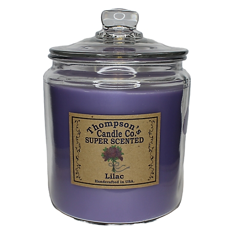 Thompson's Candle Co. Lilac Scented 3-Wick Heritage Jar Candle, 60 oz.