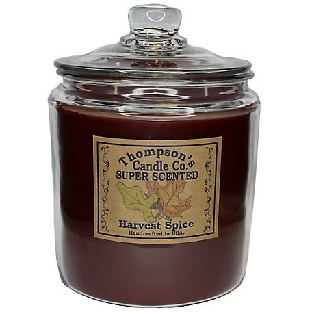 Thompson's Candle Co. Harvest Spice Super Scented 60 oz. 3-Wick Heritage Jar Candle