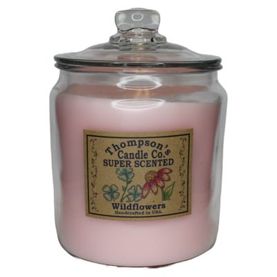 Thompson's Candle Co. Wildflowers Scented 3-Wick Heritage Jar Candle, 60 oz.
