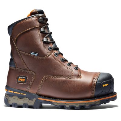 timberland pro men's boondock composite toe waterproof insulated work boots, 8 in.