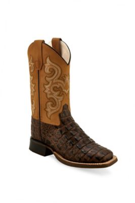 Old West Boys' Square Toe Western Boots, BSC1832