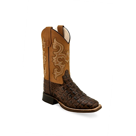 Old West Boys' Square Toe Western Boots, BSC1832