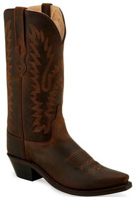 Old West Fashion Boots, 12 in., Brown