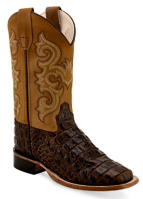 Old West Boys' Square Toe Western Boots, BSC1830