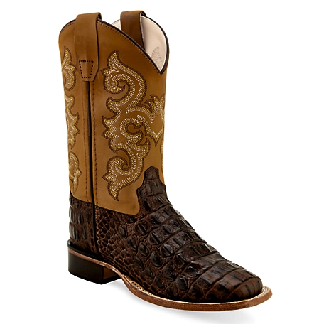 Old West Boys' Square Toe Western Boots, BSC1830