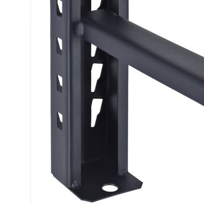 Image showing 5 th Muscle Rack 3-Tier 77 x 24 x 72in. Storage Rack, Black