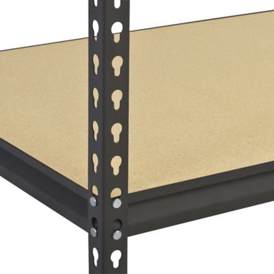 Image showing  36 in. x 18 in. x 60 in. Four-Shelf Shelving Unit, Black