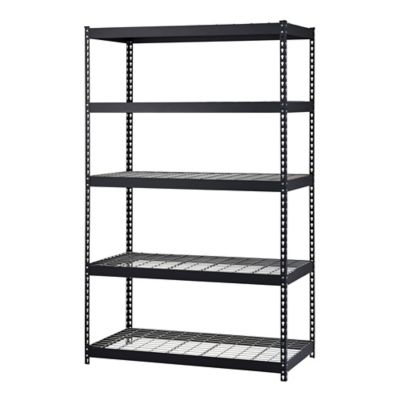 Muscle Rack 5-Shelf Metal Shelving Unit, 48 in. x 24 in. x 72 in.