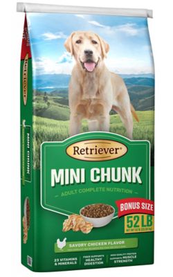 Retriever Mini Chunk Dry Dog Food 52 Lb Bag At Tractor Supply Co