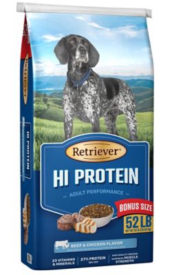 Retriever Hi Protein Dog Food, 52 lb 