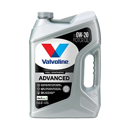 Valvoline Advanced Full Synthetic 0W-20 Motor Oil 5 QT