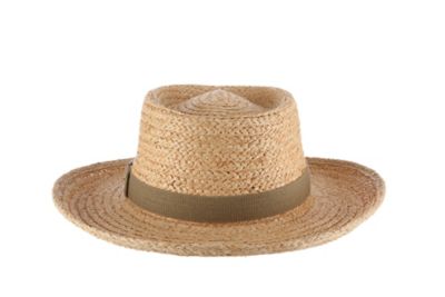 Image showing  Raffia Gambler Hat with Golf Pin