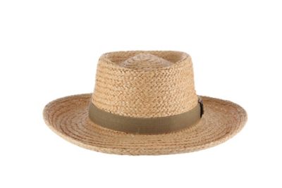 Image showing  Raffia Gambler Hat with Golf Pin