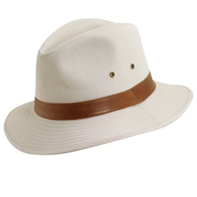 DPC Men's Washed Twill Mesh Safari Hat, UPF 50+ Protection