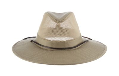 Image showing  Men's Brushed Twill Mesh Safari Hat, UPF 50+ Protection