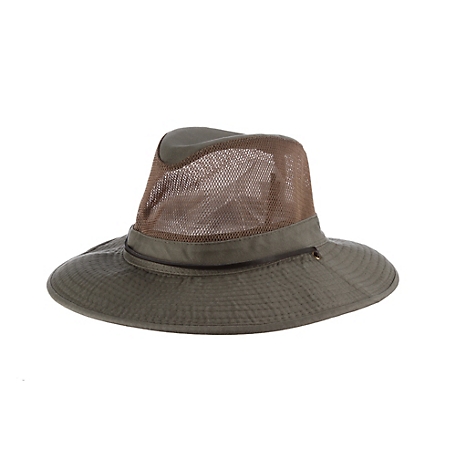 Dorfman Pacific Big Brim Safari Hat Olive MD