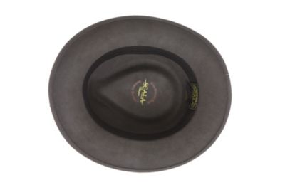 Image showing  Men's Diamond Crown Wool Felt Fedora Hat, Black