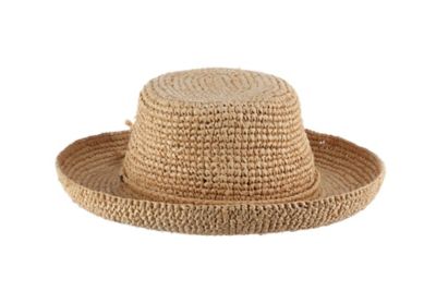 Scala Women's Dyed Crochet Raffia Hat