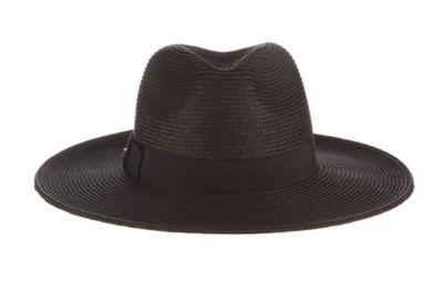 Scala Women's Paper Braid Fedora with Ribbon Bow