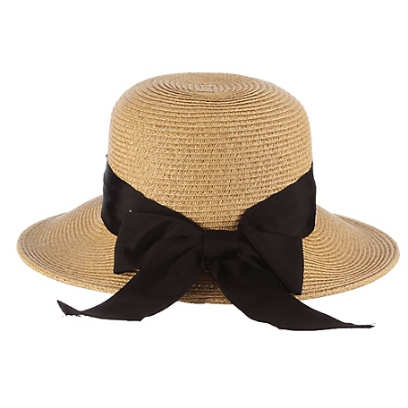 Scala Women's Paper Braid Dimensional Brim Sun Hat