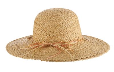 Image showing  Women's Big Brim Raffia Sun Hat with Linen Bow