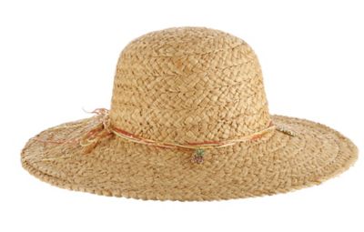 Image showing  Women's Big Brim Raffia Sun Hat with Linen Bow
