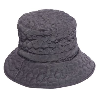 Scala Women's Quilted Big Brim Rain Hat