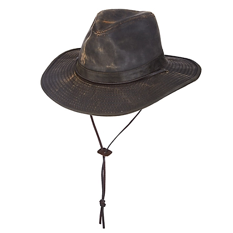 DPC Men's Weathered Cotton Big Brim with Leather Cord Hat at Tractor ...