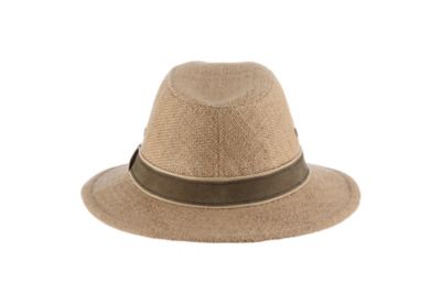 Image showing  Men's Hemp Safari with Leather Trim Hat