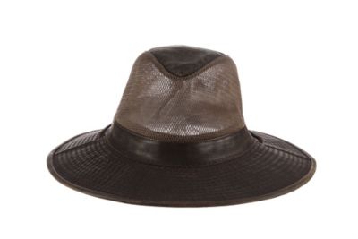 Image showing  Men's Weathered Cotton Big Brim with Mesh Crown Hat, UPF 50+ Protection