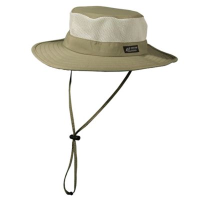 Dorfman Pacific Men's Supplex Big Brim Mesh Side Hat, UPF 50+ Protection